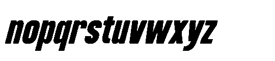 IT Kroxen Black Right Font LOWERCASE