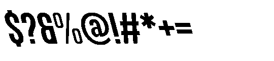 IT Kroxen Bold Left Font OTHER CHARS