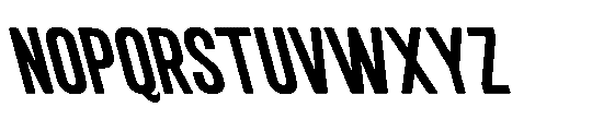 IT Kroxen Bold Left Font UPPERCASE