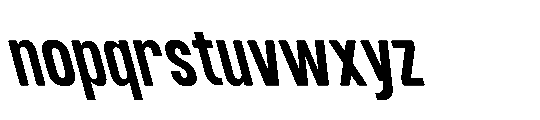 IT Kroxen Bold Left Font LOWERCASE
