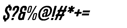 IT Kroxen Bold Right Font OTHER CHARS