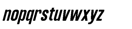 IT Kroxen Bold Right Font LOWERCASE
