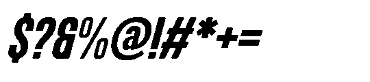 IT Kroxen Extra Bold Right Font OTHER CHARS