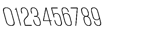 IT Kroxen Extra Light Left Font OTHER CHARS