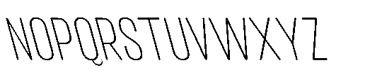 IT Kroxen Extra Light Left Font UPPERCASE