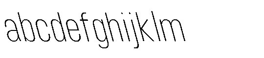 IT Kroxen Extra Light Left FONT