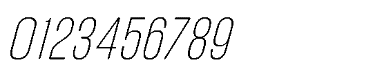 IT Kroxen Extra Light Right Font OTHER CHARS