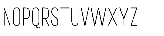 IT Kroxen Extra Light Font UPPERCASE