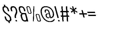 IT Kroxen Left Font OTHER CHARS