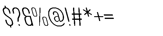 IT Kroxen Light Left Font OTHER CHARS