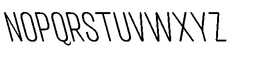 IT Kroxen Light Left Font UPPERCASE