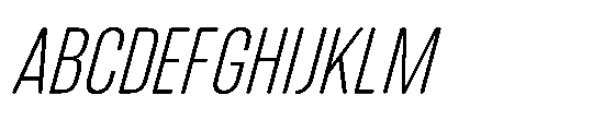 IT Kroxen Light Right Font UPPERCASE