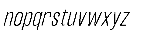 IT Kroxen Light Right Font LOWERCASE