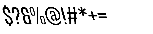 IT Kroxen Medium Left Font OTHER CHARS