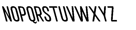 IT Kroxen Medium Left Font UPPERCASE