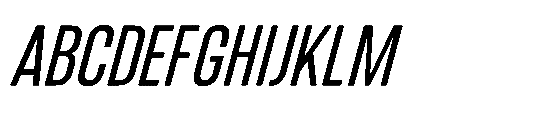 IT Kroxen Medium Right Font UPPERCASE
