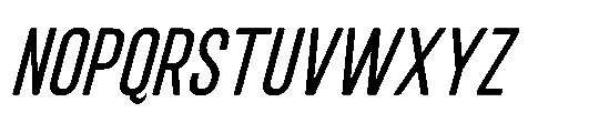 IT Kroxen Medium Right Font UPPERCASE