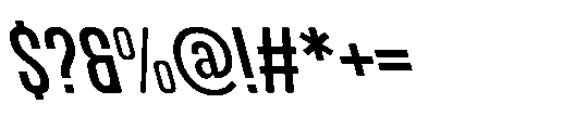 IT Kroxen Semi Bold Left Font OTHER CHARS