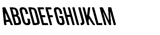 IT Kroxen Semi Bold Left Font UPPERCASE