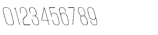IT Kroxen Thin Left Font OTHER CHARS