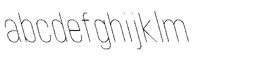 IT Kroxen Thin Left FONT