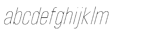 IT Kroxen Thin Right FONT