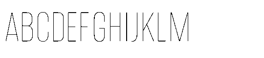 IT Kroxen Thin Font UPPERCASE