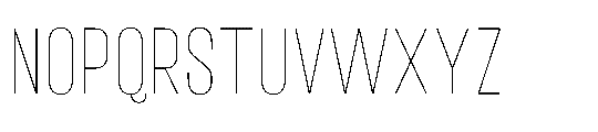 IT Kroxen Thin Font UPPERCASE