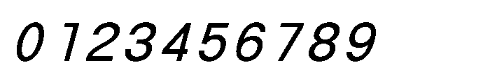 IT Monelix Italic Font OTHER CHARS