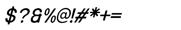 IT Monelix Italic Font OTHER CHARS