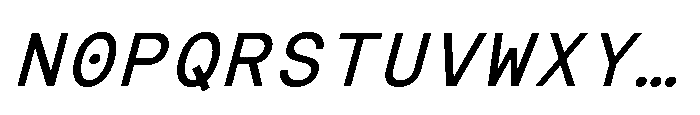 IT Monelix Italic Font UPPERCASE