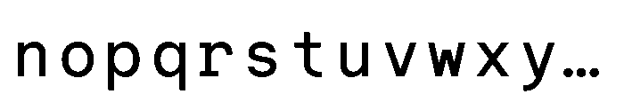 IT Monelix Regular Font LOWERCASE