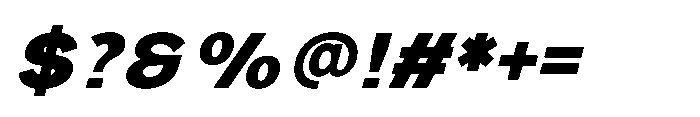IT Monetic Bold Italic Font OTHER CHARS
