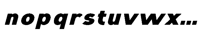 IT Monetic Bold Italic Font LOWERCASE