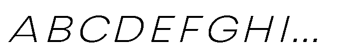 IT Monetic Extra Light Italic Font UPPERCASE