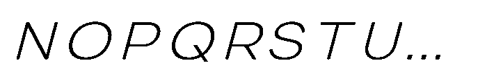 IT Monetic Extra Light Italic Font UPPERCASE