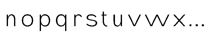 IT Monetic Extra Light Font LOWERCASE