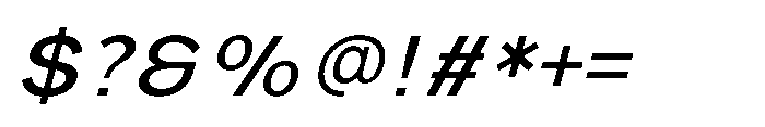 IT Monetic Italic Font OTHER CHARS
