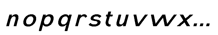 IT Monetic Italic Font LOWERCASE