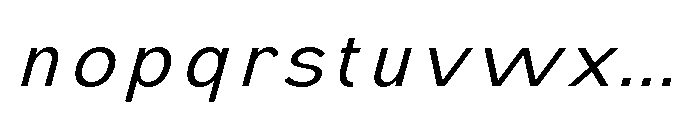 IT Monetic Light Italic Font LOWERCASE