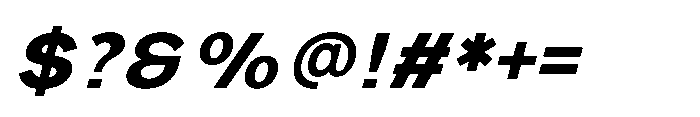 IT Monetic Semi Bold Italic Font OTHER CHARS