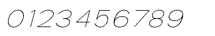IT Monetic Thin Italic Font OTHER CHARS