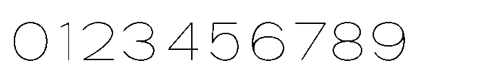 IT Monetic Thin Font OTHER CHARS