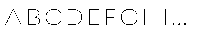 IT Monetic Thin Font UPPERCASE