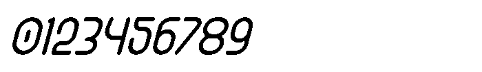 IT Monostrata Italic Font OTHER CHARS
