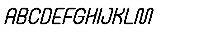 IT Monostrata Italic Font UPPERCASE
