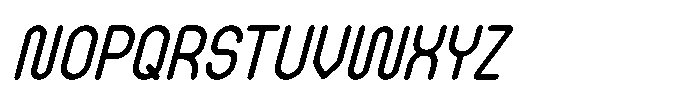 IT Monostrata Italic Font UPPERCASE