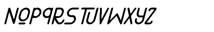 IT Monostrata Italic Font LOWERCASE