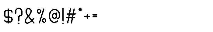 IT Monostrata Regular Font OTHER CHARS