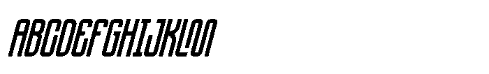 IT Nex Condense Italic Font UPPERCASE